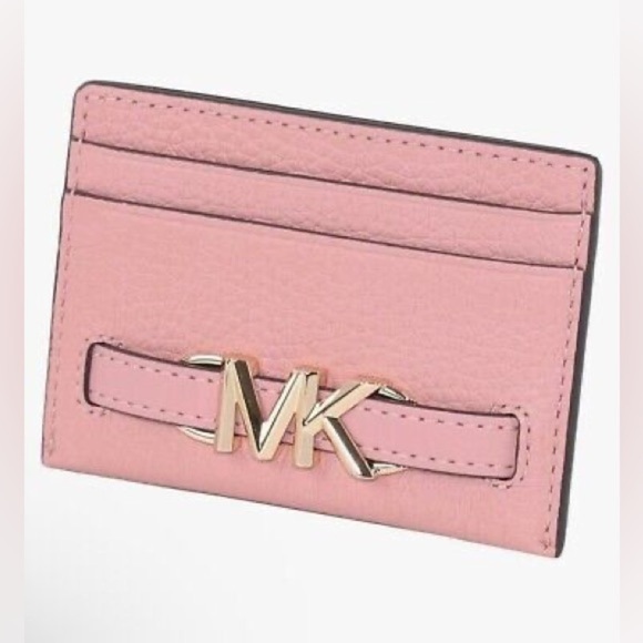 Michael Kors Reed Large Pebbled Leather Card Holder in Primrose | NEW/NWT!! 🩷🩷 - Picture 13 of 15
